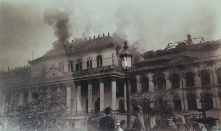Fire in Seto Durbar: Fire brigade enters Nepal